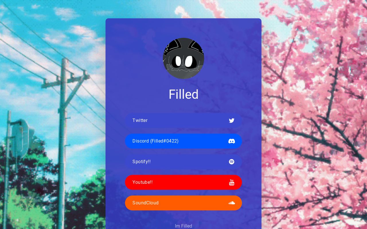 Carrd profile picture for @filled